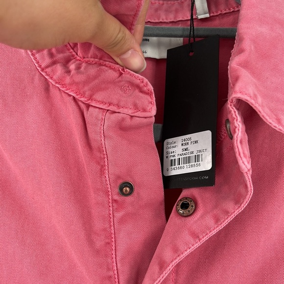 One Teaspoon Paradise Utility Jumpsuit in Worn Pink Small - Picture 12 of 13